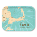 Cape Cod MA birchwood decorative serving tray medium 11x8 inch by Lakebound - Trays4Us