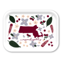 Massachussets Fresh birchwood decorative serving tray medium 11x8 inch by Jennifer Smelker - Trays4Us