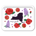New York Fresh birchwood decorative serving tray large 16.5x12.5 inch by Jennifer Smelker - Trays4Us